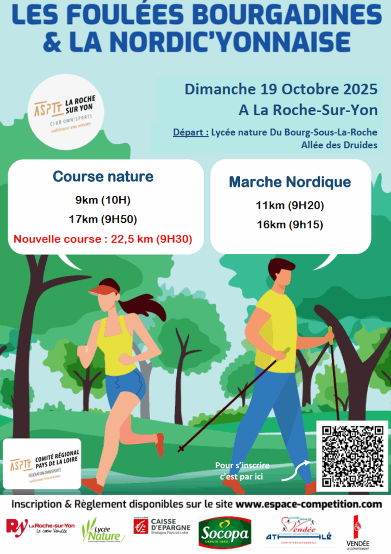 Affiche les foulées bourgadines